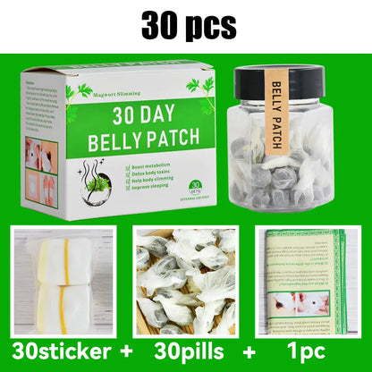 Hiherbs 30 Days Belly Patch Natural Slimming Weight Loss Tummy Fat Burner Hiherbs