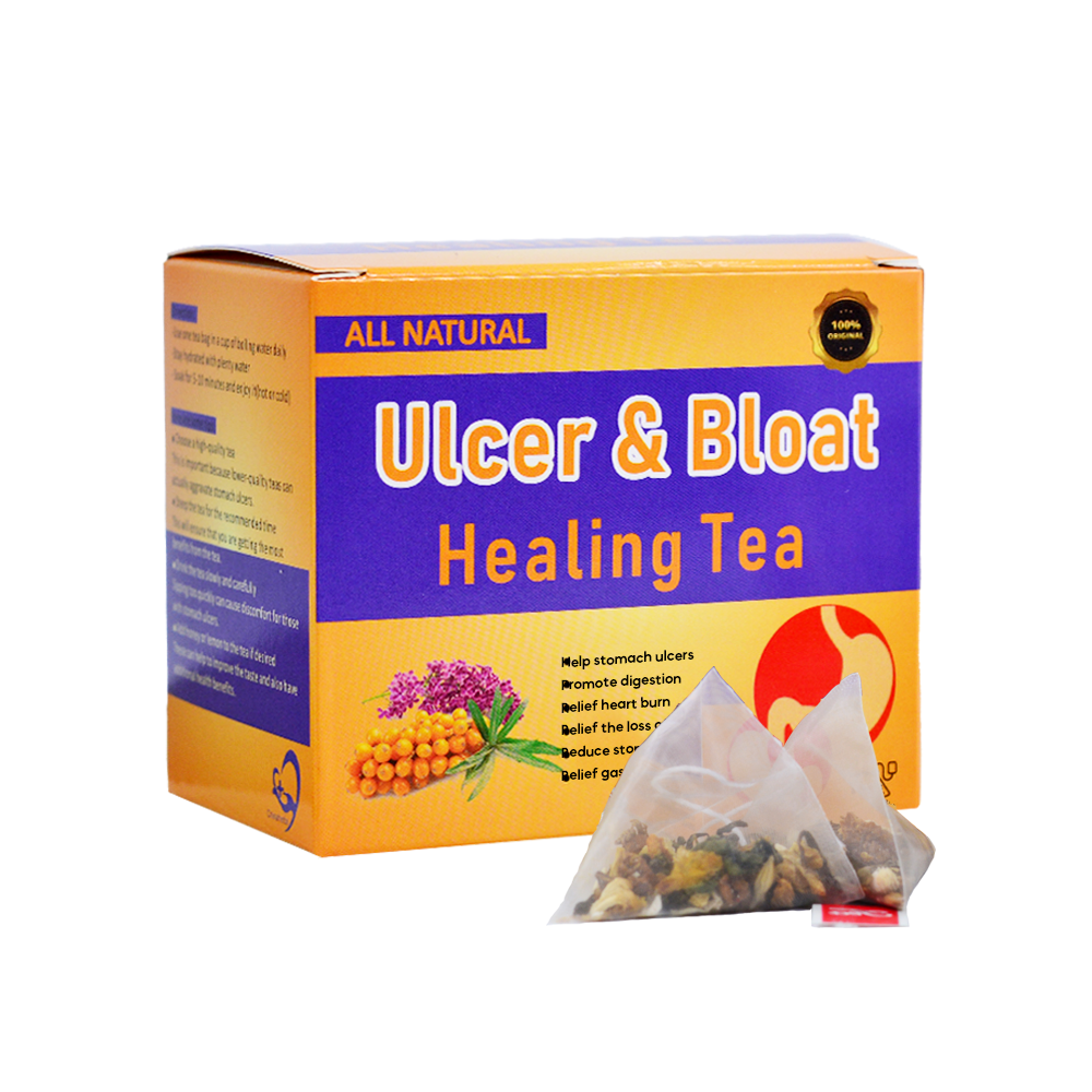 Hiherbs Ulcer & Bloat Healing Tea Stomach Pain Relief Promote Digestion ( 2*20 Pcs )