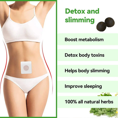 Hiherbs 30 Days Belly Patch Natural Slimming Weight Loss Tummy Fat Burner Hiherbs