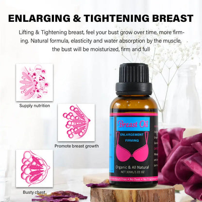 Hiherbs Breast Boobs Firming Enlargement Essential Plump Oil 30ml（2 bottle) Hiherbs