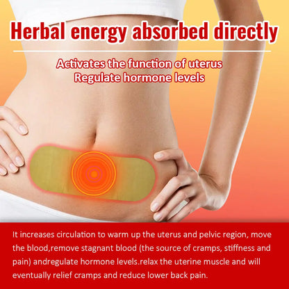 Hiherbs Menstrual Cramps Relief Heat Patch PMS Period Pain Rlief Warm uterus patch (9 Pcs) Hiherbs