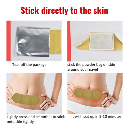 Hiherbs Menstrual Cramps Relief Heat Patch PMS Period Pain Rlief Warm uterus patch (9 Pcs) Hiherbs