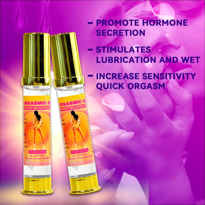 Hiherbs Women orgasmic gel Sexy Lady Orgasm Gel Libido Enhancer Women G-spot Climax Oil (2 Pcs) Hiherbs