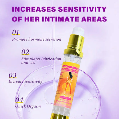 Hiherbs Women orgasmic gel Sexy Lady Orgasm Gel Libido Enhancer Women G-spot Climax Oil (2 Pcs) Hiherbs